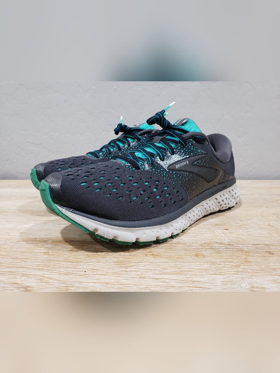 Brooks Shoes - BROOKS Women's Glycerin GTS 16 Running Shoes (11W) Gray/Aqua